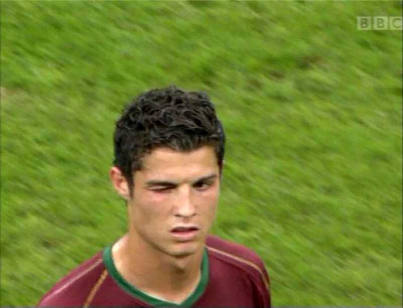 Cristiano Ronaldo wink at 2006 World Cup